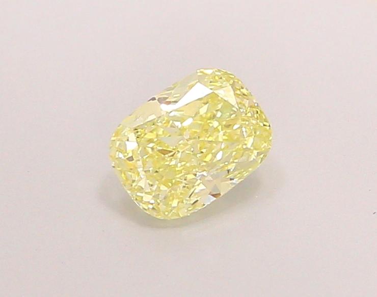 0.93 Ct. Fancy Yellow Cushion Lab Grown Diamond