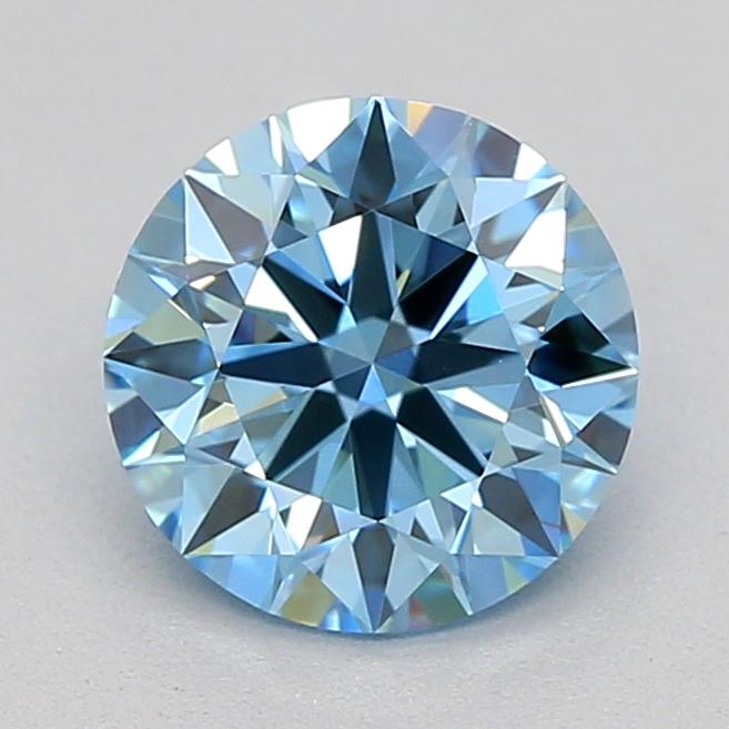 0.70 Ct. Fancy Vivid  Blue Round Lab Grown Diamond