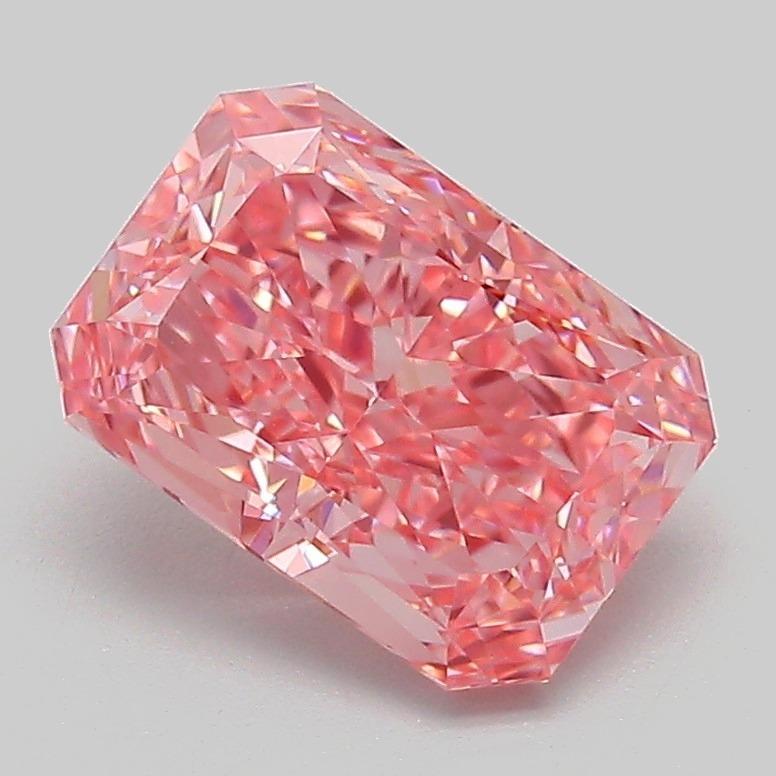 2.06 Ct. Fancy Vivid Pink Radiant Lab Grown Diamond