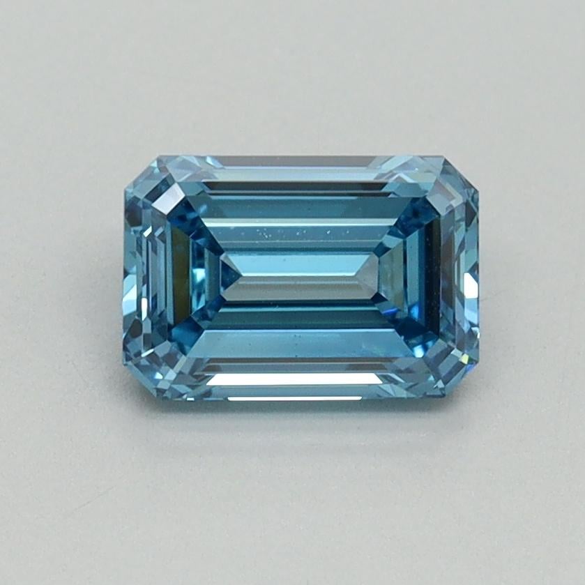 1.00 Ct. Fancy Vivid Blue Emerald Lab Grown Diamond