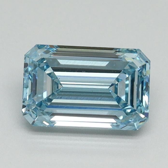 1.01 Ct. Fancy Vivid Blue Emerald Lab Grown Diamond
