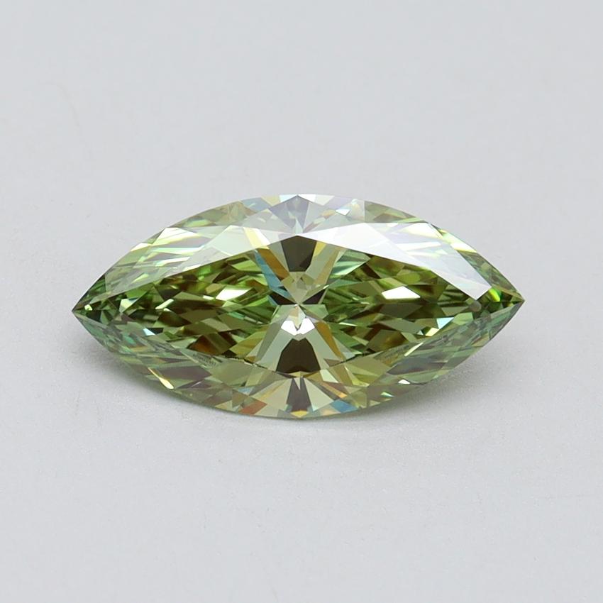 1.17 Ct. Fancy Vivid Green Marquise Lab Grown Diamond