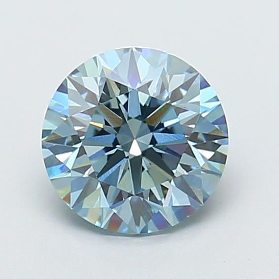 1.42 Ct. Fancy Vivid  Blue Round Lab Grown Diamond