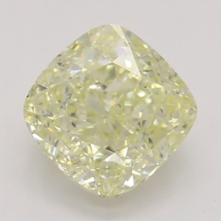 0.83 Ct. Fancy Light Yellow Cushion Diamond