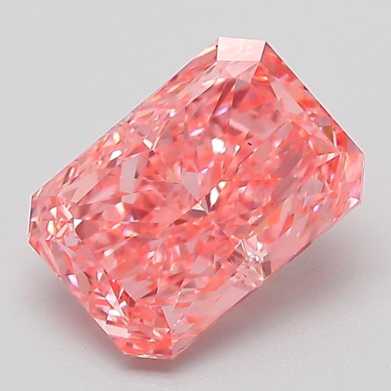2.09 Ct. Fancy Vivid Pink Radiant Lab Grown Diamond