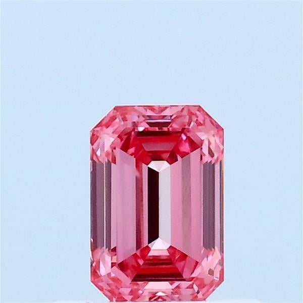 0.54 Ct. Fancy Vivid Pink Emerald Lab Grown Diamond
