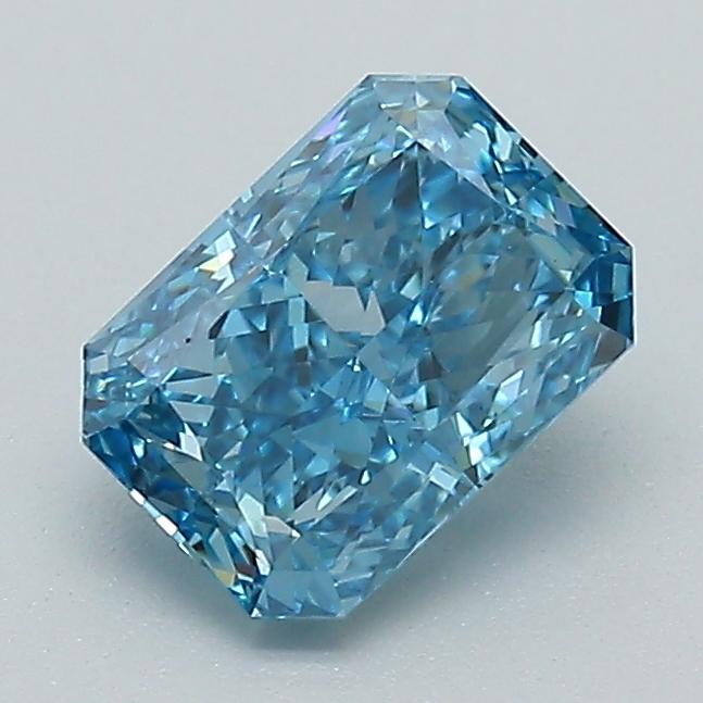 1.07 Ct. Fancy Vivid Blue Radiant Lab Grown Diamond