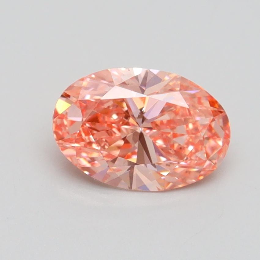 1.00 Ct. Fancy Vivid Pink Oval Lab Grown Diamond