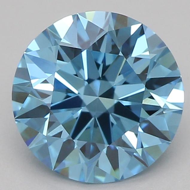 1.04 Ct. Fancy Vivid Blue Round Lab Grown Diamond