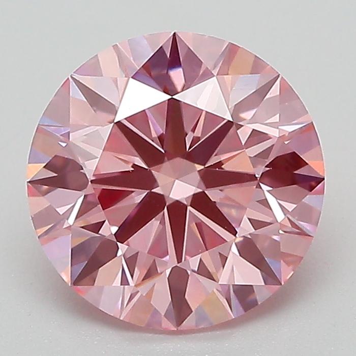 2.11 Ct. Fancy Vivid Pink Round Lab Grown Diamond
