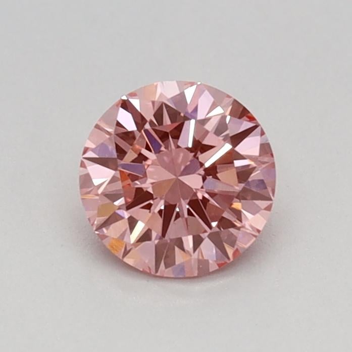 0.38 Ct. Fancy Vivid Pink Round Lab Grown Diamond