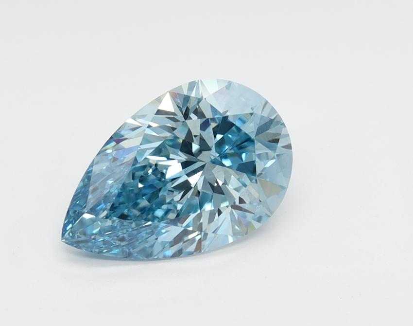 1.74 Ct. Fancy Vivid Blue Pear Lab Grown Diamond