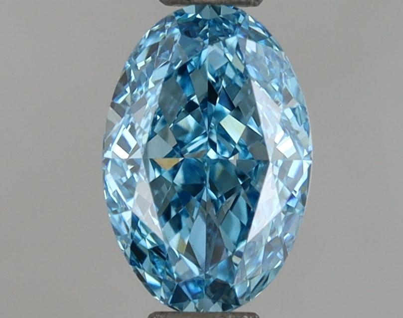 1.01 Ct. Fancy Vivid Blue Oval Lab Grown Diamond
