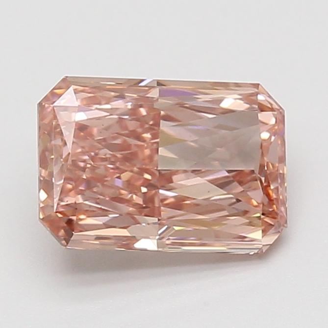 2.07 Ct. Fancy Intense Brownish Pink Radiant Lab Grown Diamond