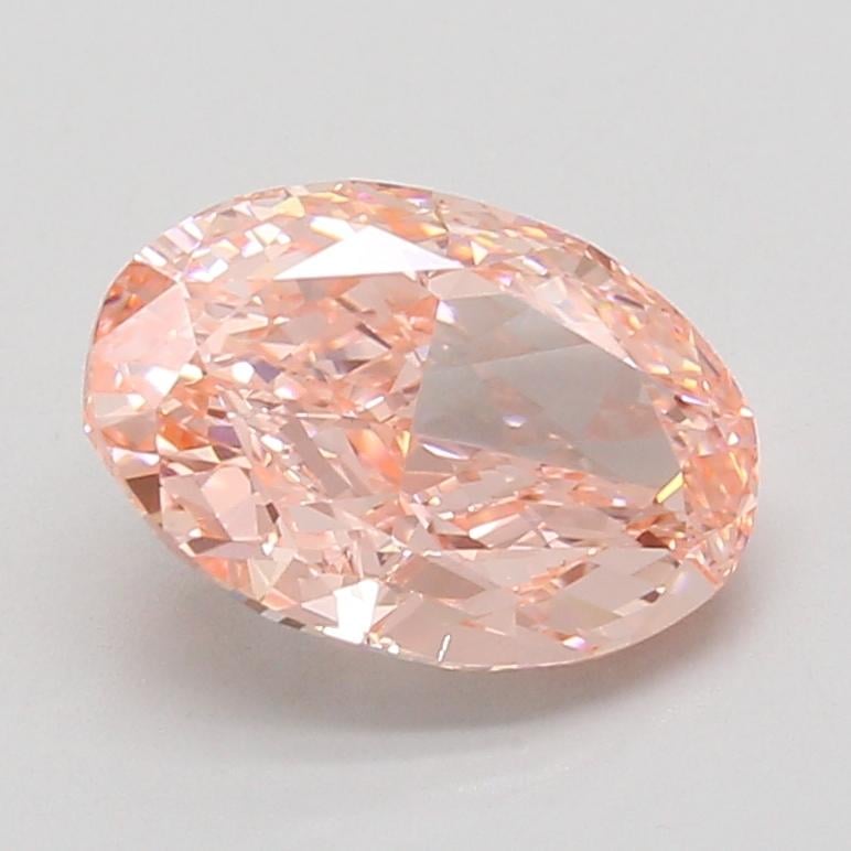 3.00 Ct. Fancy Vivid Pink Oval Lab Grown Diamond
