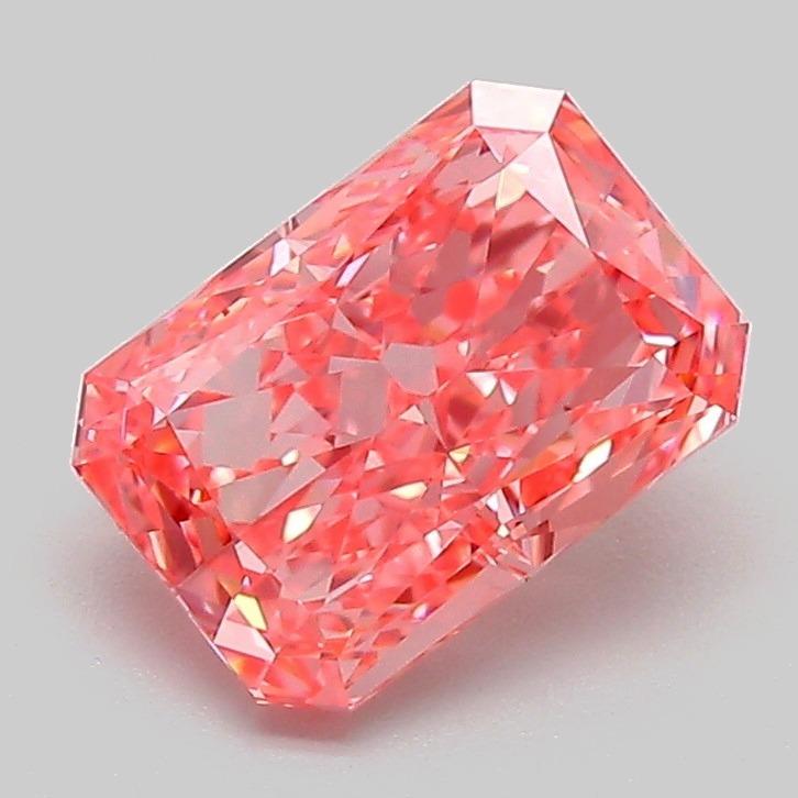 1.60 Ct. Fancy Vivid Pink Radiant Lab Grown Diamond