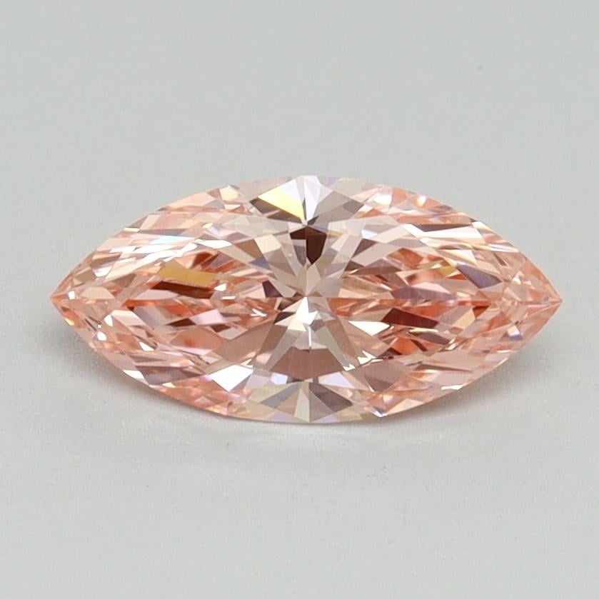 0.74 Ct. Fancy Vivid Pink Marquise Lab Grown Diamond