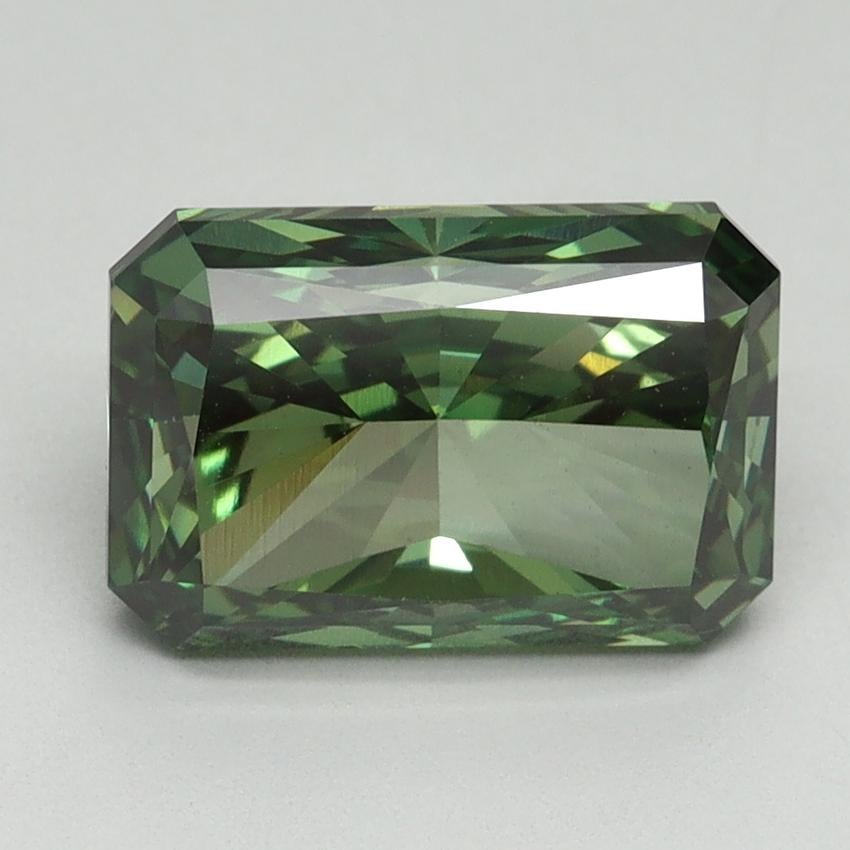 3.01 Ct. Fancy Vivid Green Radiant Lab Grown Diamond