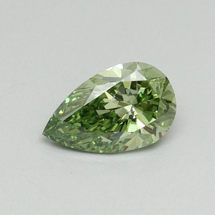 0.32 Ct. Fancy Vivid Green Pear Lab Grown Diamond