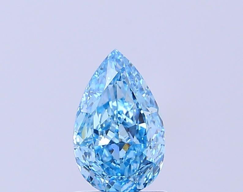 1.03 Ct. Fancy Vivid Blue Pear Lab Grown Diamond