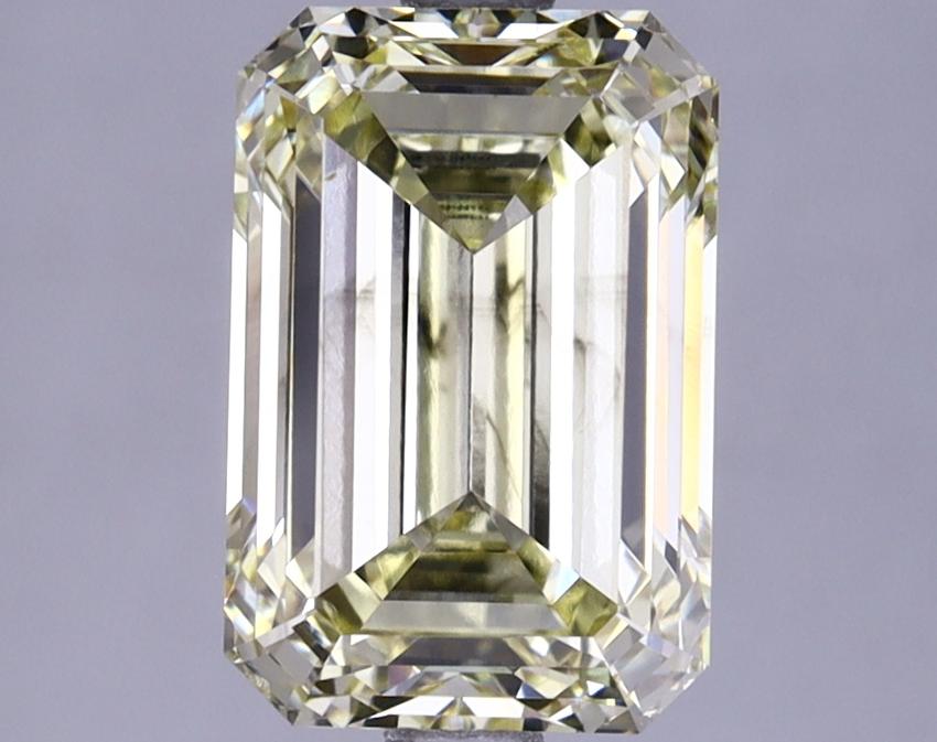 3.02 Ct. Fancy Light Yellow Emerald Lab Grown Diamond
