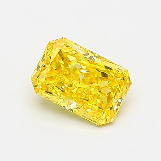 0.48 Ct. Fancy Vivid Yellow Radiant Lab Grown Diamond