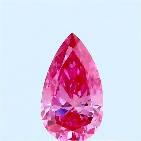 0.32 Ct. Fancy Vivid Pink Pear Lab Grown Diamond
