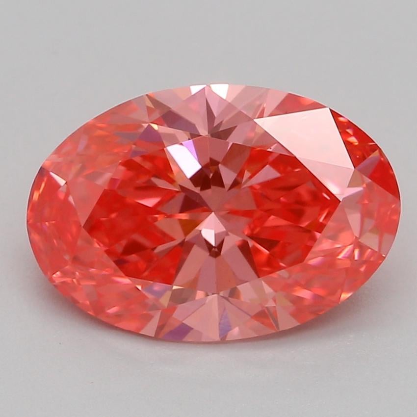 1.55 Ct. Fancy Vivid Pink Oval Lab Grown Diamond