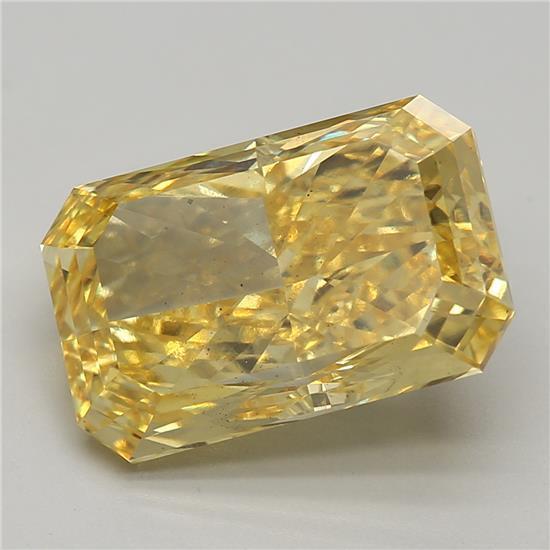 0.77 Ct. Fancy Vivid Yellow Oval Lab Grown Diamond