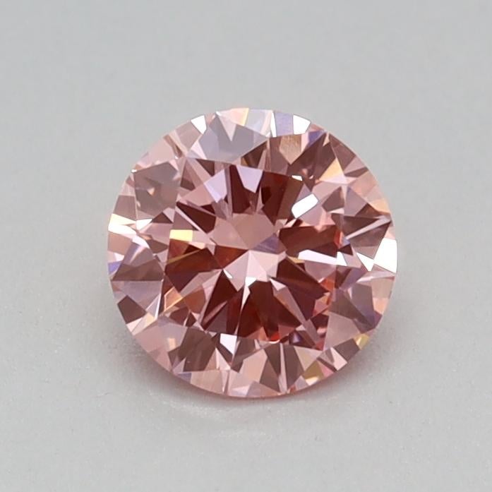 0.30 Ct. Fancy Vivid Pink Round Lab Grown Diamond