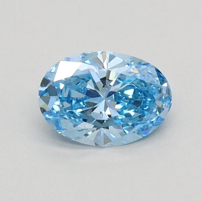 0.40 Ct. Fancy Vivid Blue Oval Lab Grown Diamond
