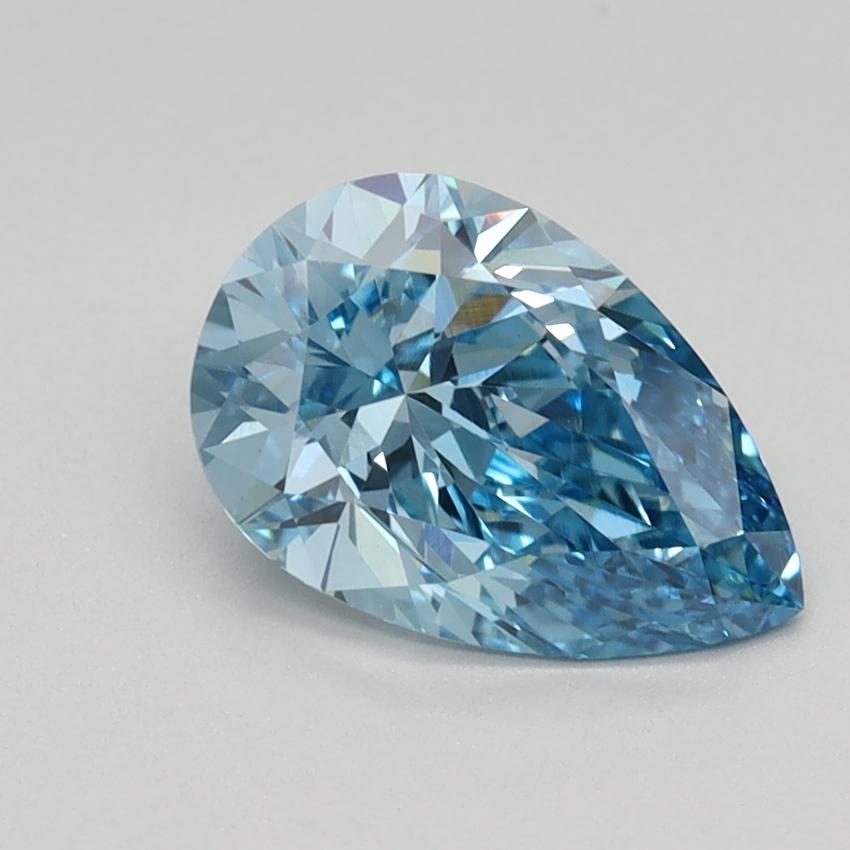1.16 Ct. Fancy Vivid Blue Pear Lab Grown Diamond