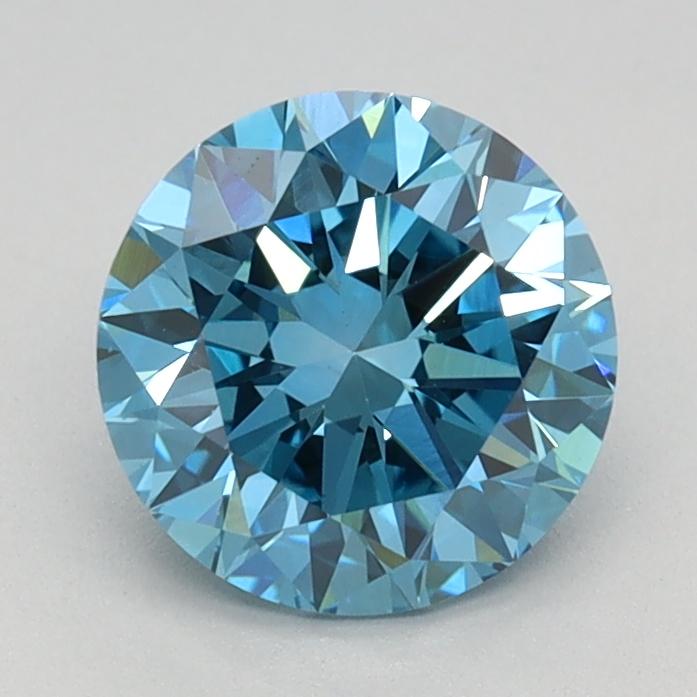 1.12 Ct. Fancy Vivid Blue Round Lab Grown Diamond