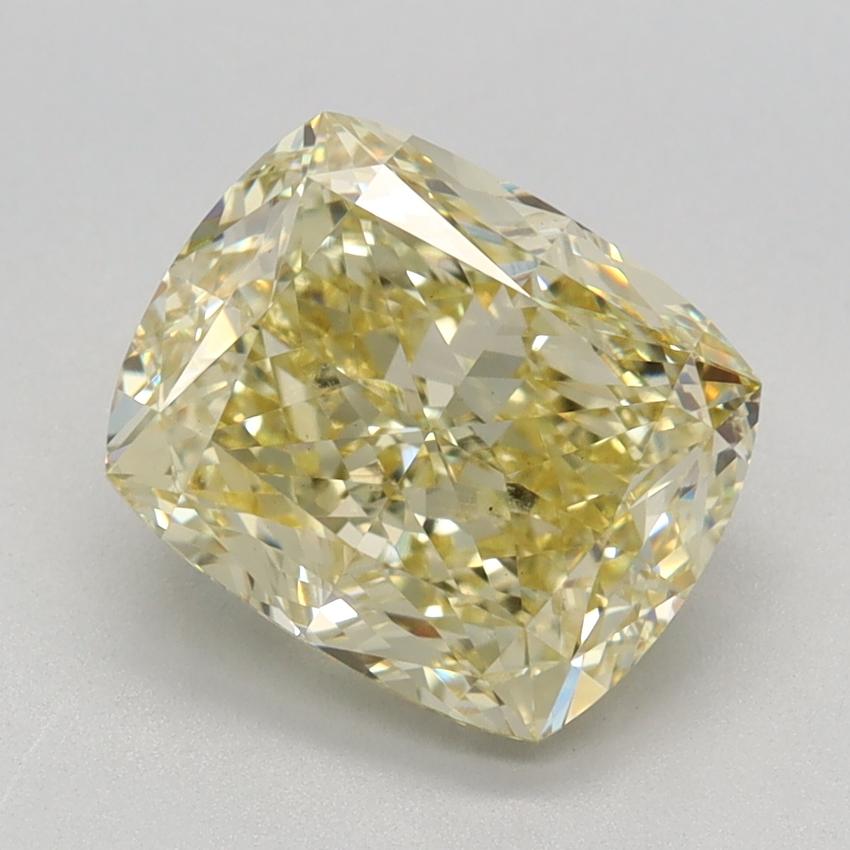 2.66 Ct. Fancy Intense Yellow Cushion Lab Grown Diamond