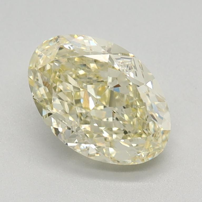 1.05 Ct. Fancy Light Yellow Oval Lab Grown Diamond