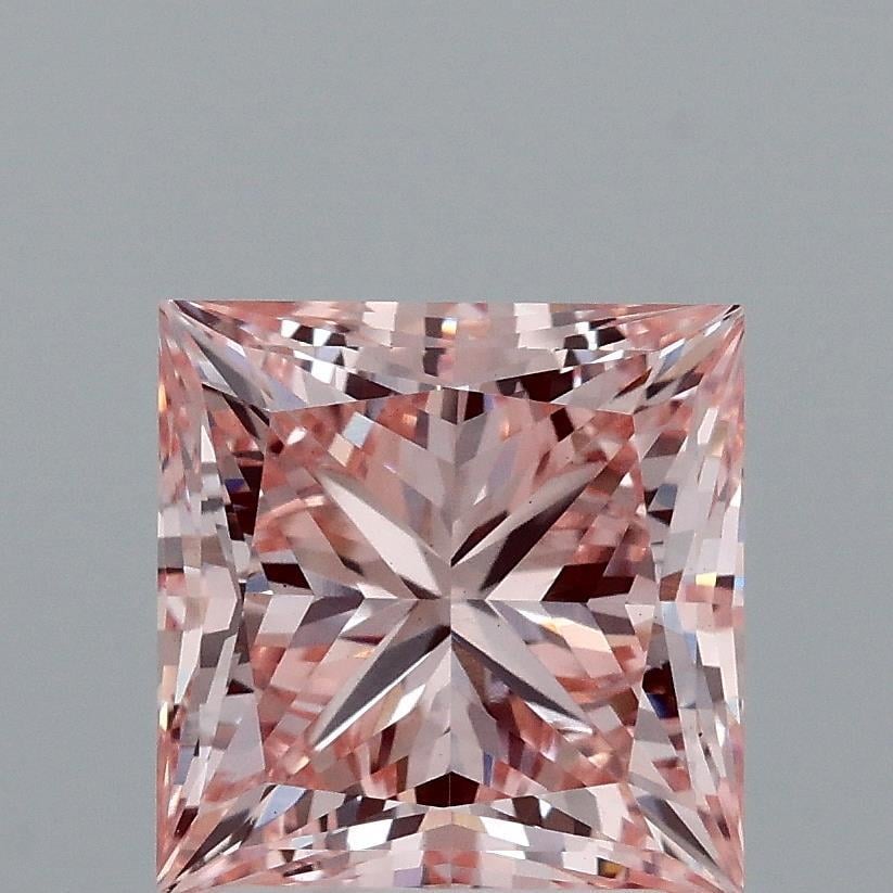 2.66 Ct. Fancy Intense Pink Princess Lab Grown Diamond