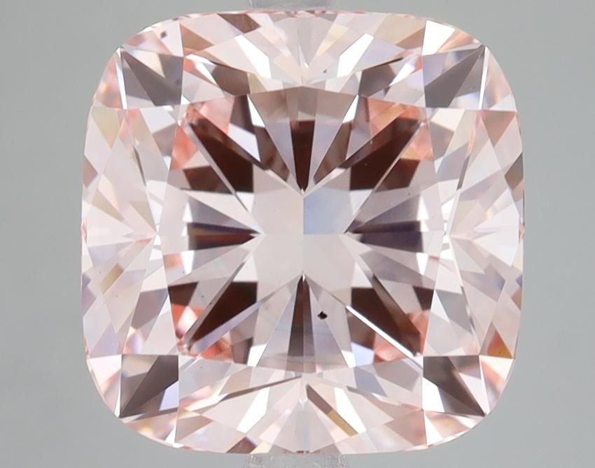 6.10 Ct. Fancy Intense Pink Cushion Lab Grown Diamond