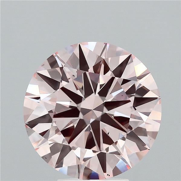 5.39 Ct. Fancy Pink Round Lab Grown Diamond