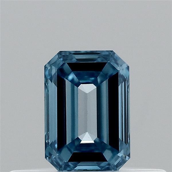 0.31 Ct. Fancy Vivid Blue Emerald Lab Grown Diamond
