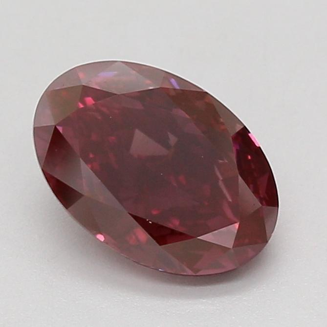 2.01 Ct. Fancy Deep Pink Oval Lab Grown Diamond