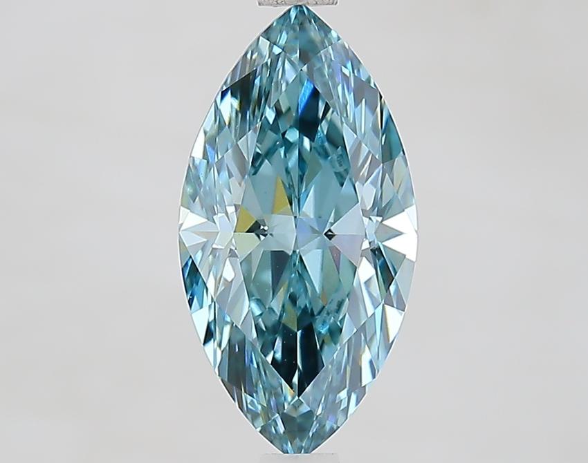 2.00 Ct. Fancy Vivid Blue Marquise Lab Grown Diamond