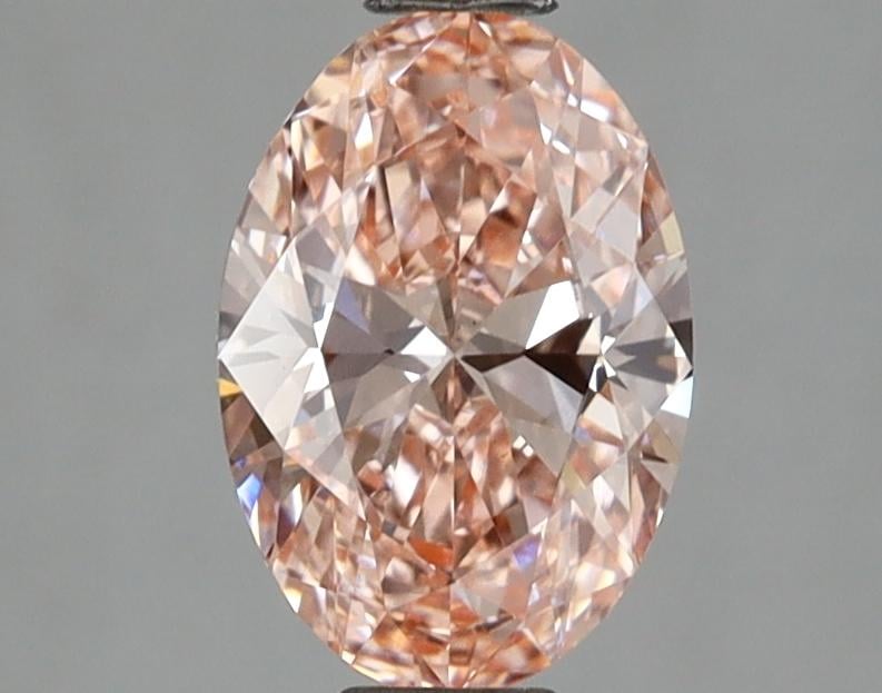 1.09 Ct. Fancy Vivid Pink Oval Lab Grown Diamond
