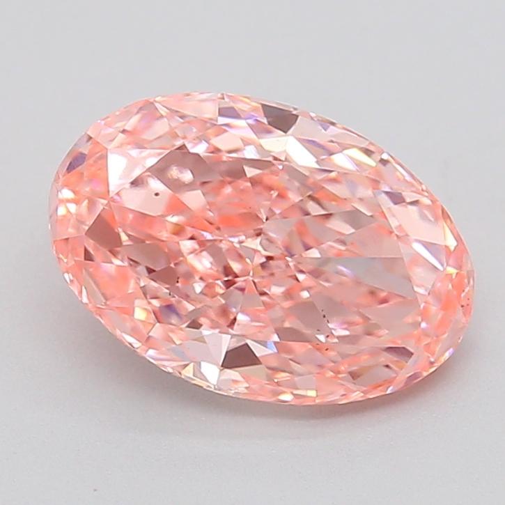 1.23 Ct. Fancy Vivid  Pink Oval Lab Grown Diamond