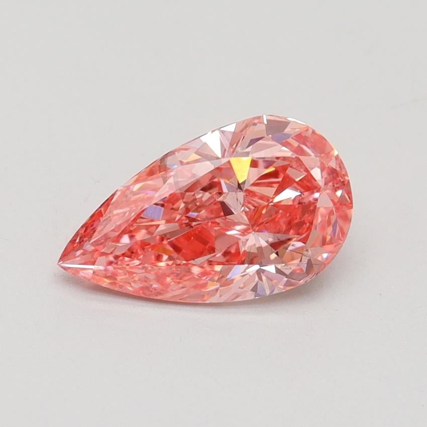 1.24 Ct. Fancy Vivid Pink Pear Lab Grown Diamond