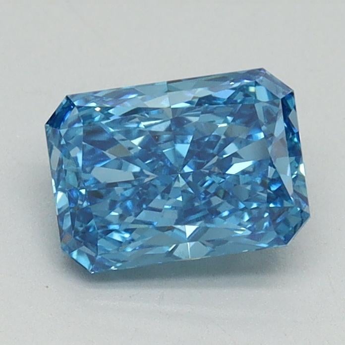 1.07 Ct. Fancy Vivid Blue Radiant Lab Grown Diamond
