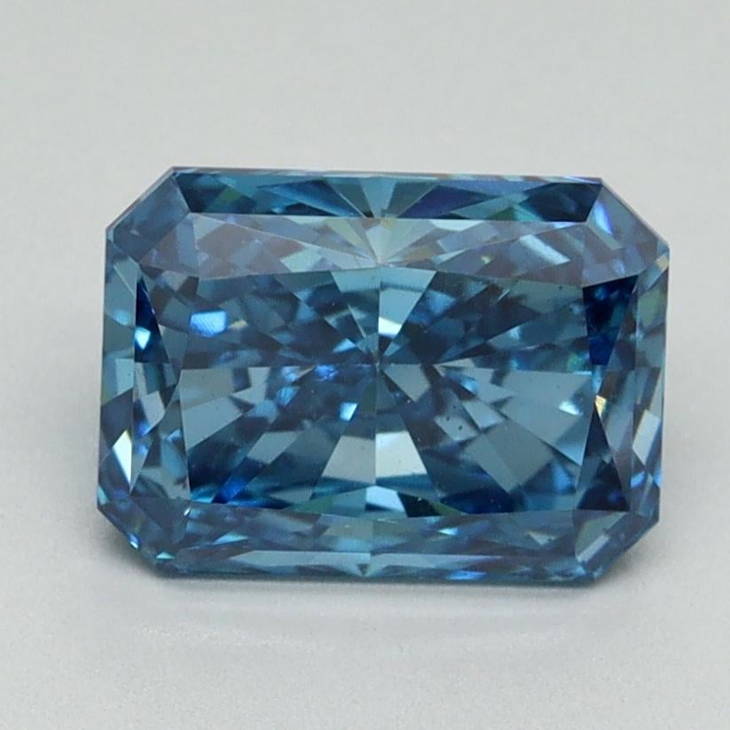 1.97 Ct. Fancy Vivid Blue Radiant Lab Grown Diamond