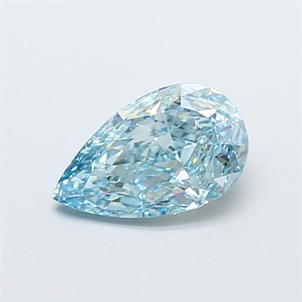 1.23 Ct. Fancy Vivid Blue Pear Lab Grown Diamond