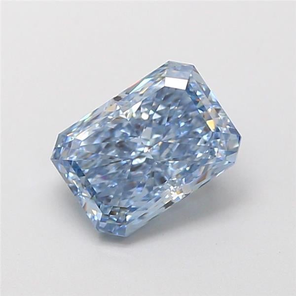 1.23 Ct. Fancy Vivid  Blue Radiant Lab Grown Diamond