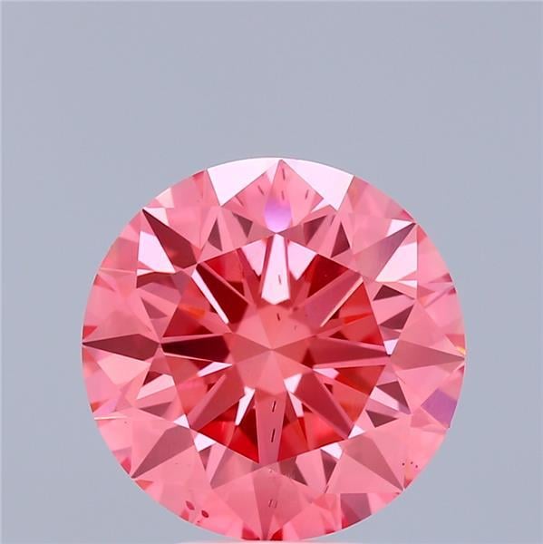 4.99 Ct. Fancy Vivid Pink Round Lab Grown Diamond