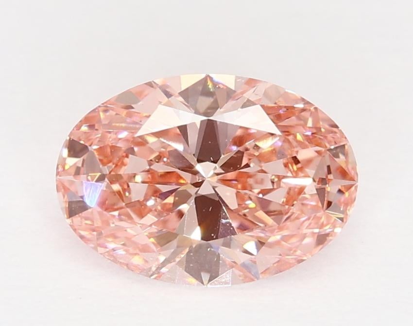 1.01 Ct. Fancy Vivid Pink Oval Lab Grown Diamond